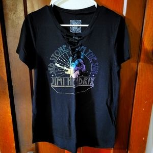 Jimi hendrix women's tee, size large.